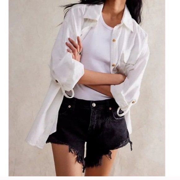We The Free Pants - We The Free Black Denim Shorts